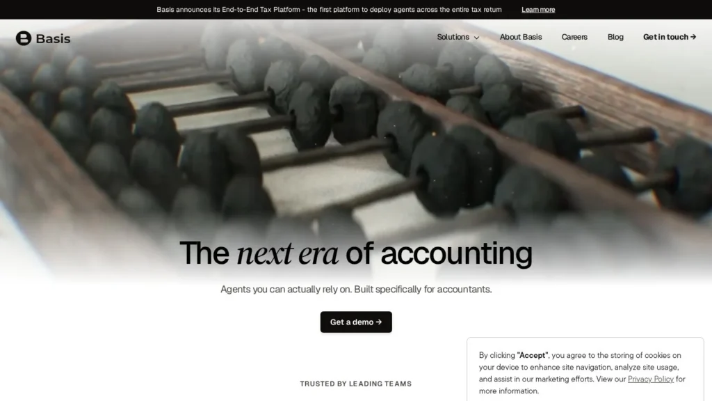 Basis website screenshot