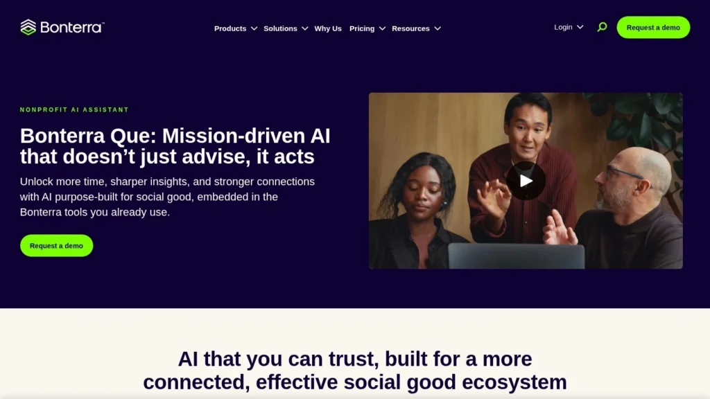 Bonterra Que website screenshot