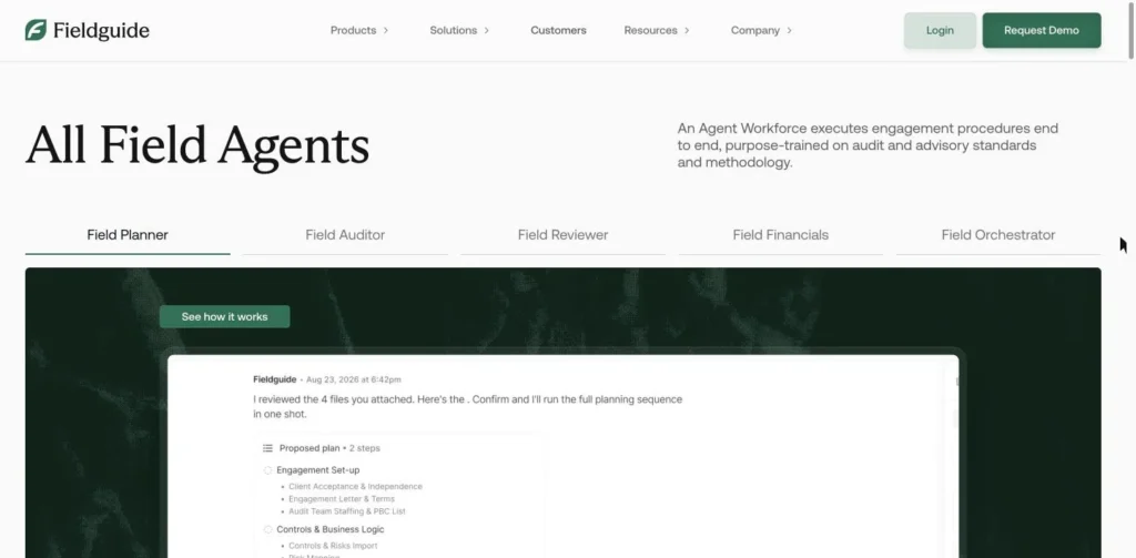 Fieldguide website screenshot