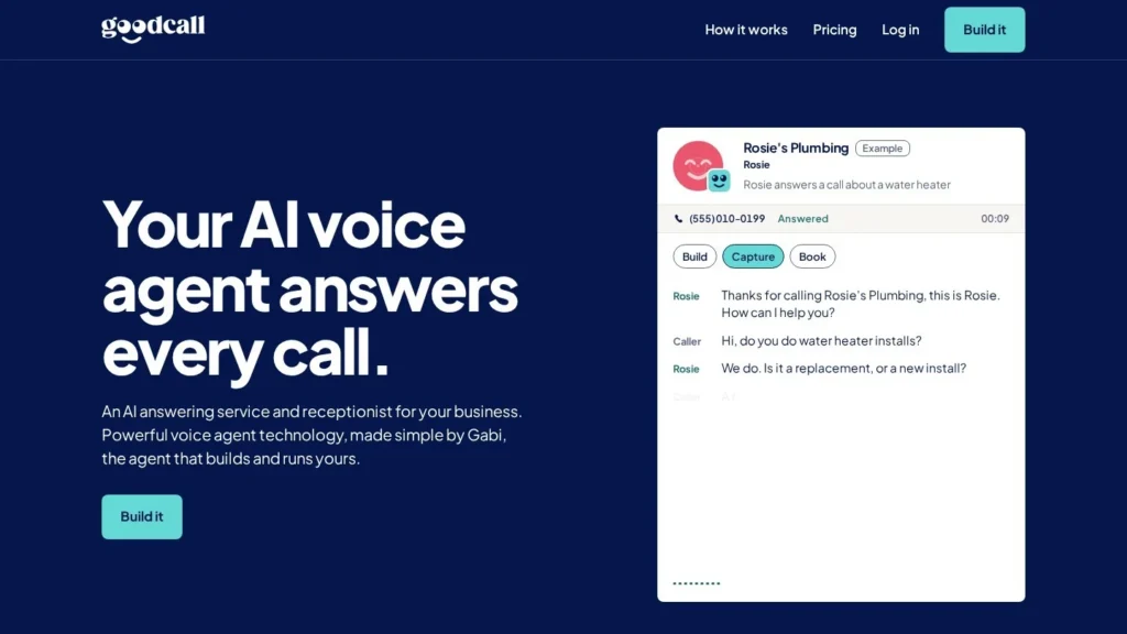 Goodcall website screenshot