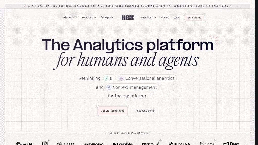 Hex website screenshot
