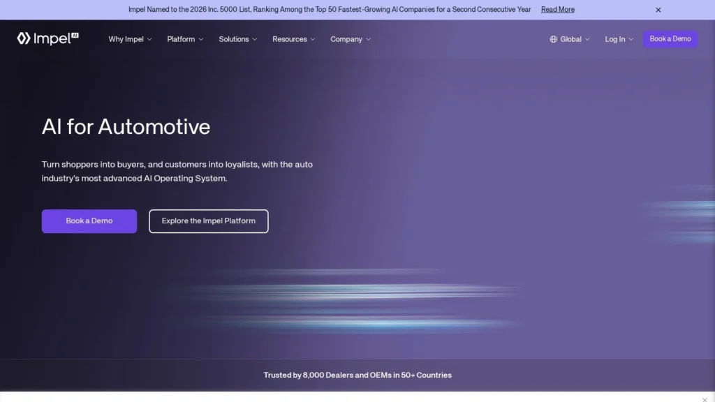 Impel website screenshot