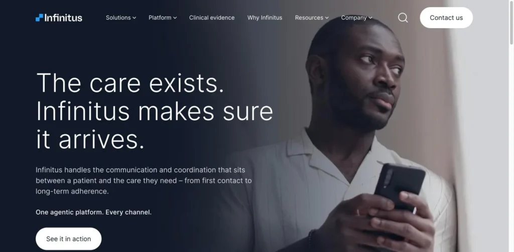 Infinitus website screenshot