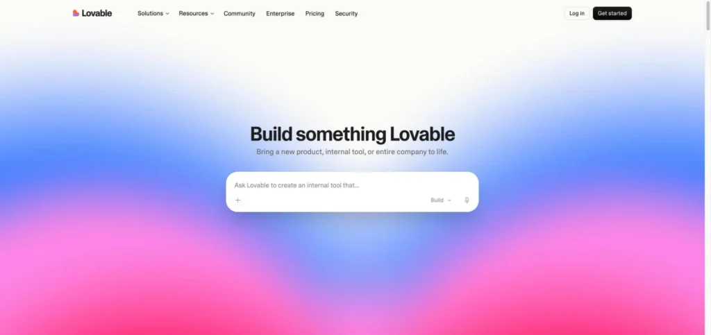 Lovable website screenshot