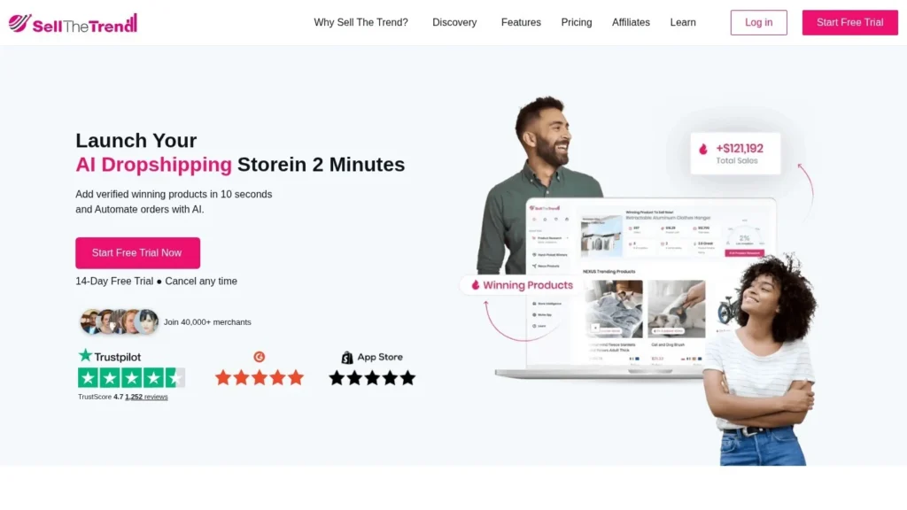 Sell The Trend website screenshot